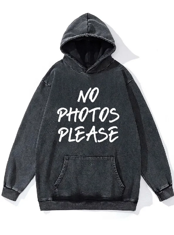 no photos please Washed Gym Hoodie