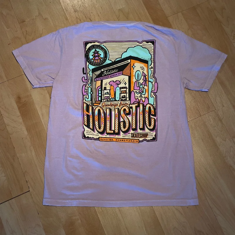 Holistic Postcard Tee - Orchid