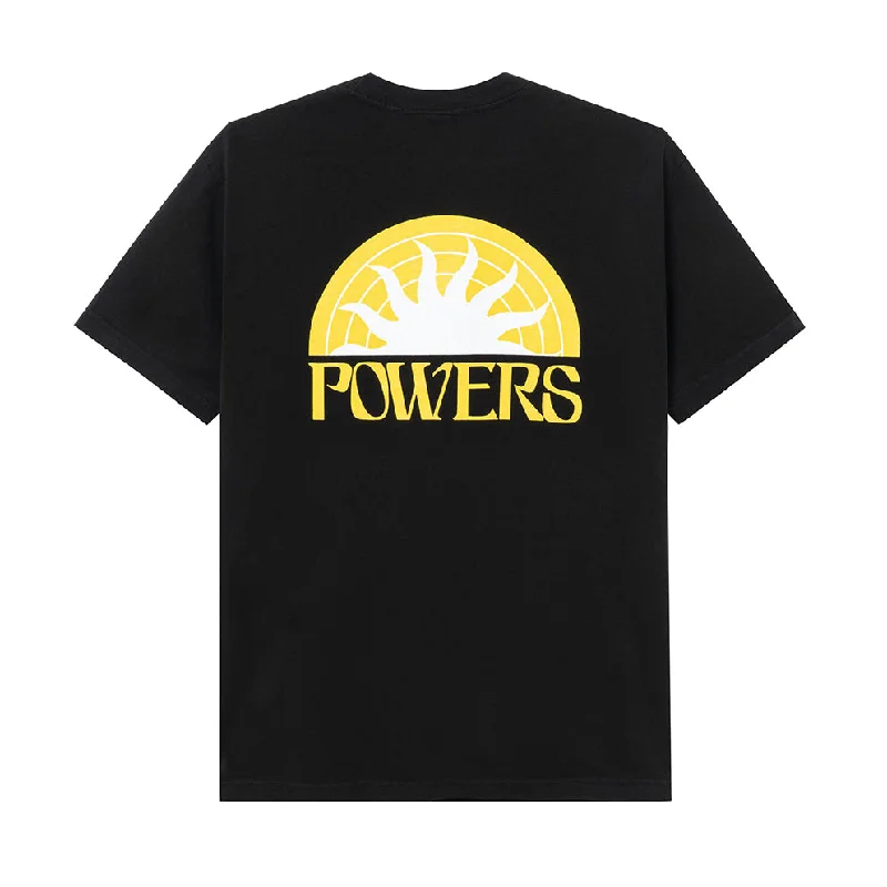 POWERS SUPPLY SUN SS TEE // BLACK