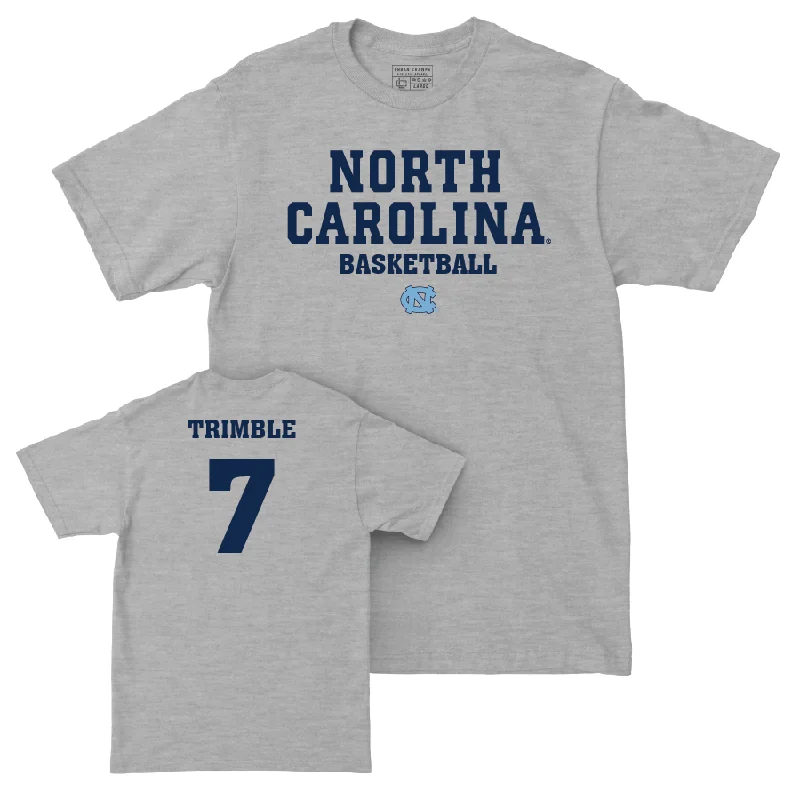 UNC Men's Basketball Sport Grey Staple Tee - Seth Trimble