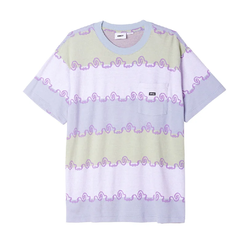 OBEY RECEPTOR JACQUARD POCKET TEE // OPAL MULTI