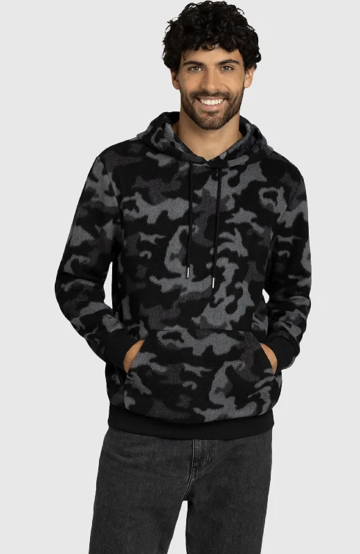 Black Camo Sherpa Hoodie