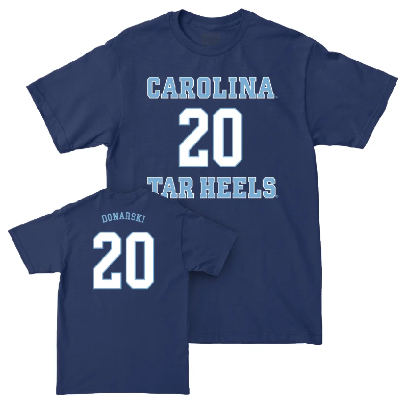 UNC Women's Basketball Sideline Navy Tee - Lexi Donarski