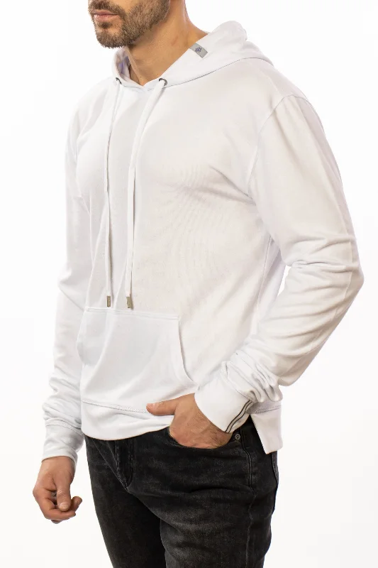 ROVER - White T-Series Fleece Knit Hoodie