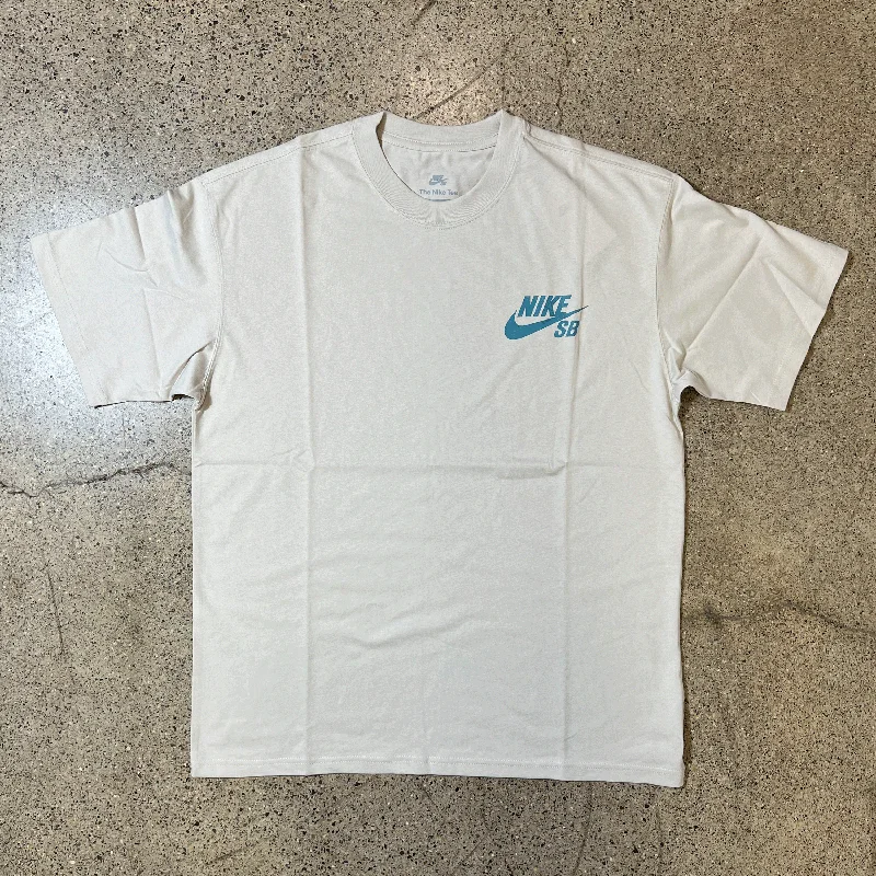 NIKE SB LOGO LBR TEE - NATURAL/BLUE