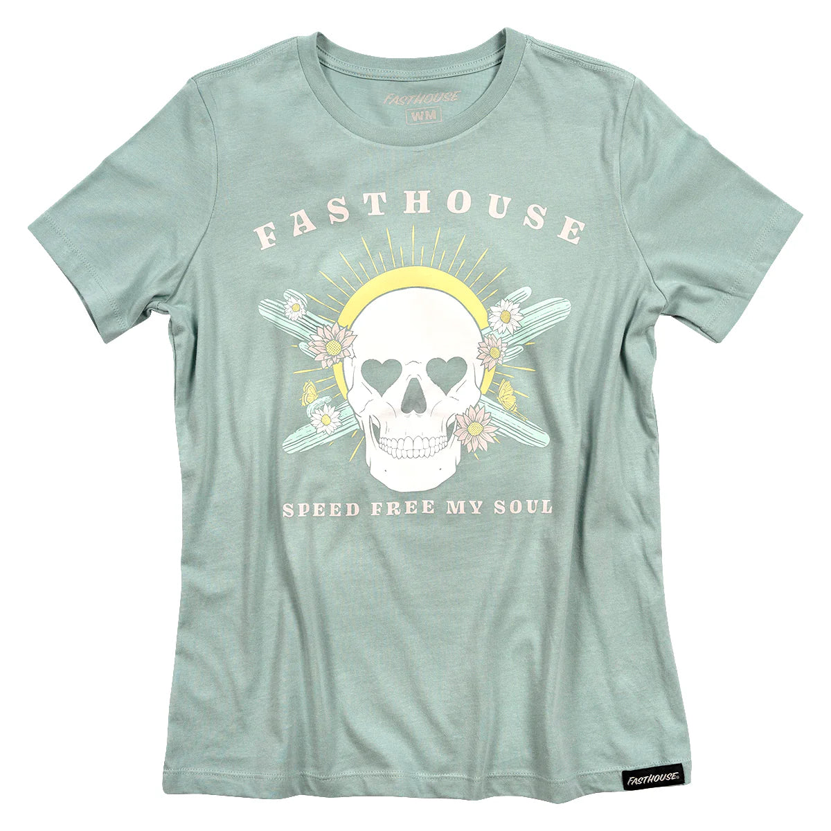 Fasthouse Spirited Tee - Womens - Dust Blue