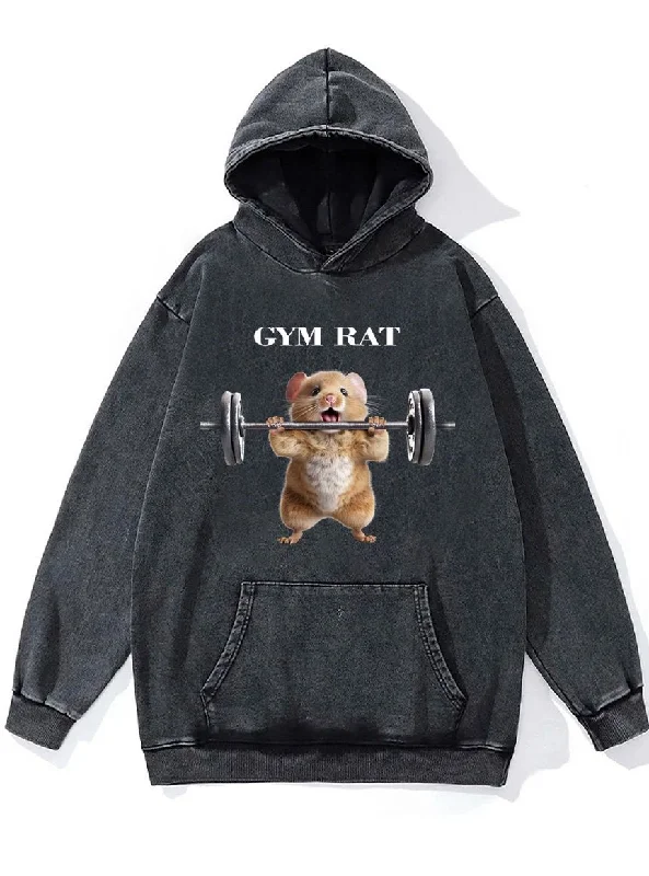 gym rat Washed Gym Hoodie