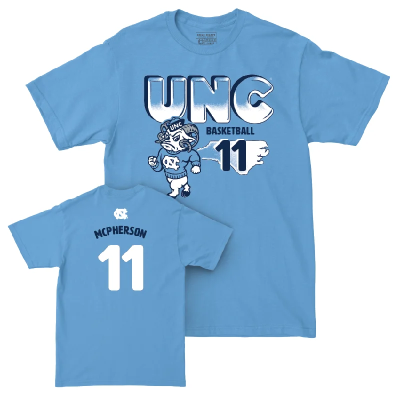 UNC Women's Basketball Mascot Carolina Blue Tee - Kayla McPherson