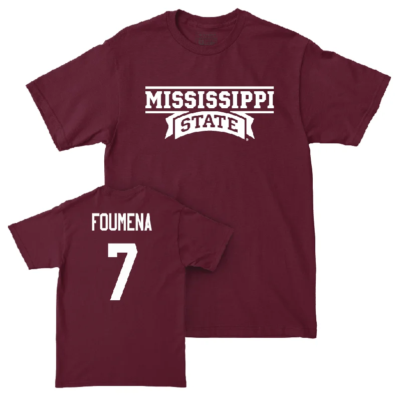 Maroon Men's Basketball Team Tee  - Jeremy Foumena