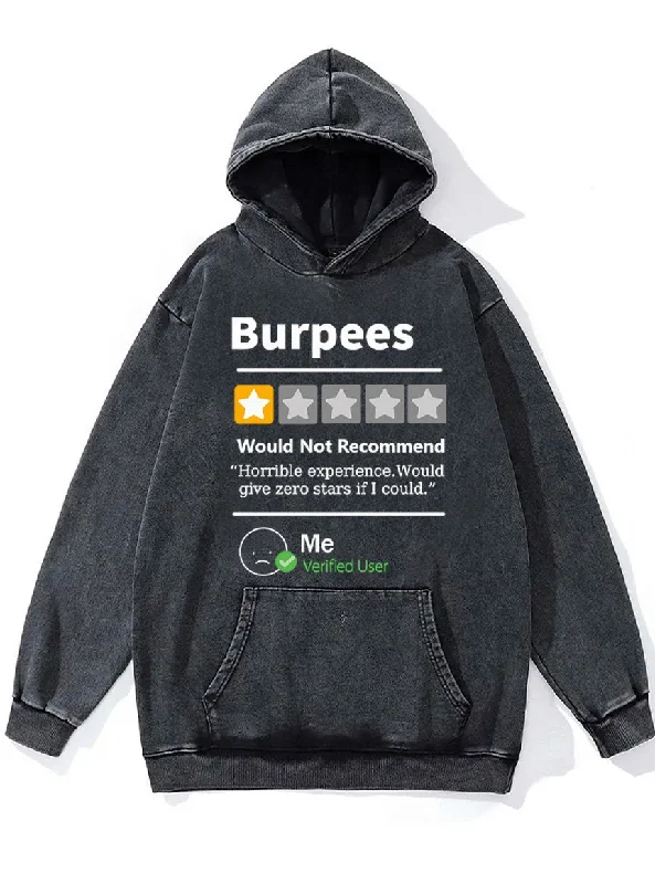 burpees would not recommend Washed Gym Hoodie