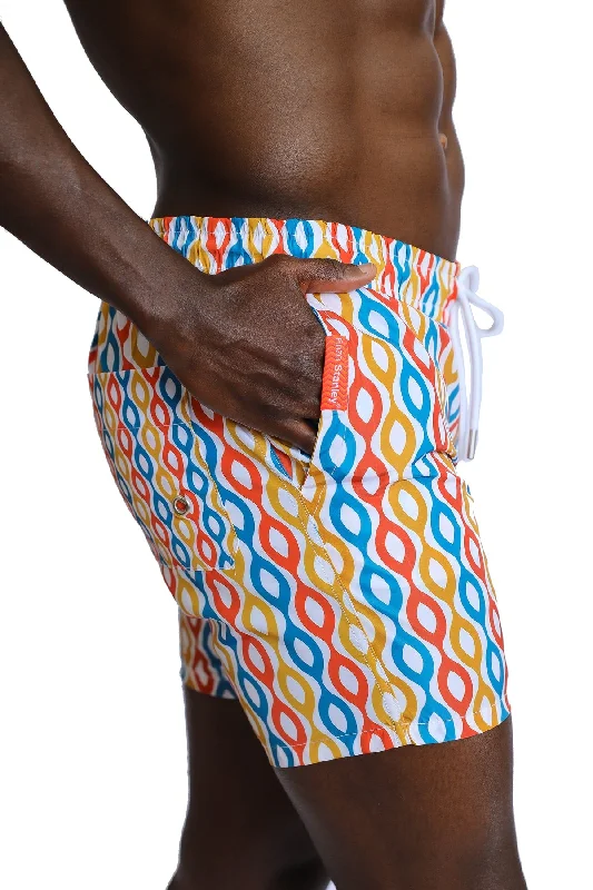 Men's Patterned Colorful Sea Shorts