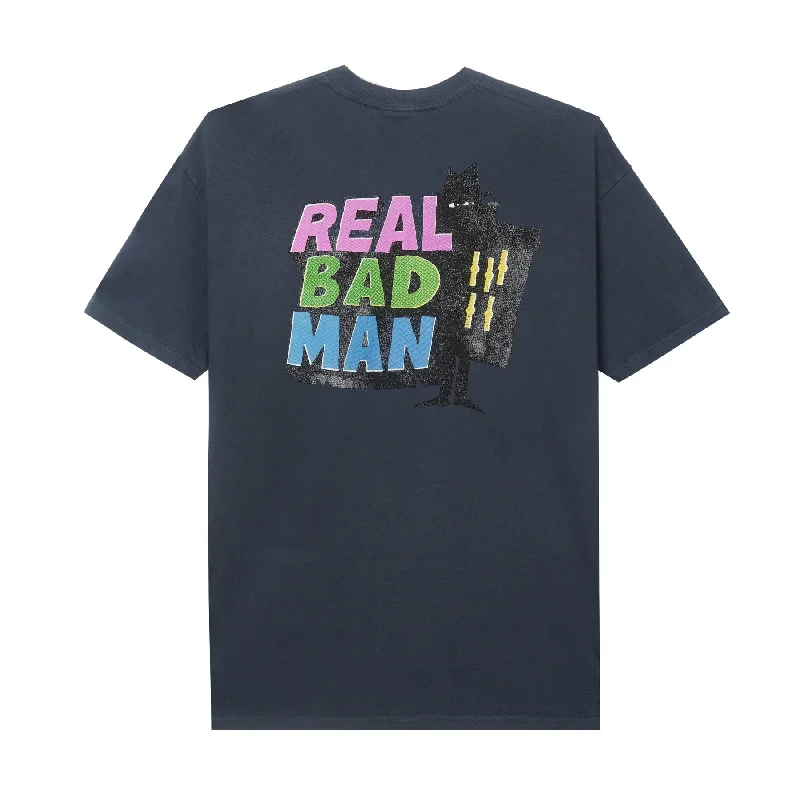 REAL BAD MAN LOGO TEE VOL 8 TEE // COBALT