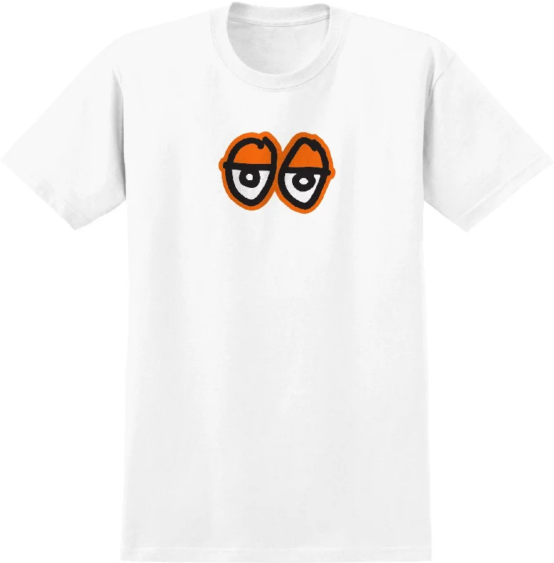 KROOKED LARGE EYES TEE - WHITE ORANGE