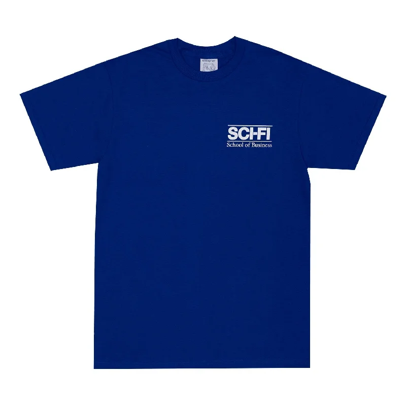 SCI-FI FANTASY BUSINESS SCHOOL TEE - ROYAL BLUE