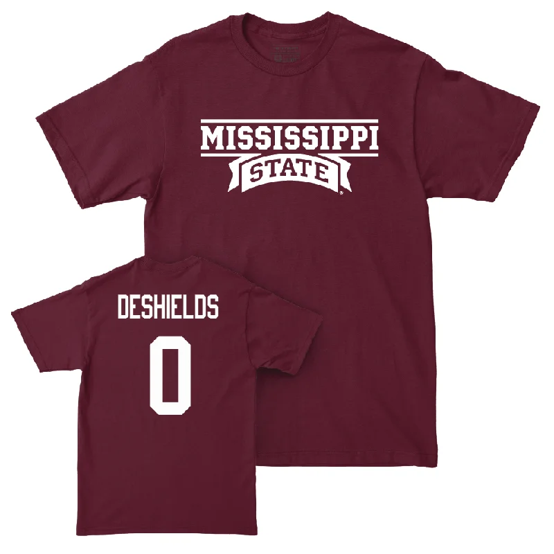 Maroon Women's Basketball Team Tee - Denim DeShields