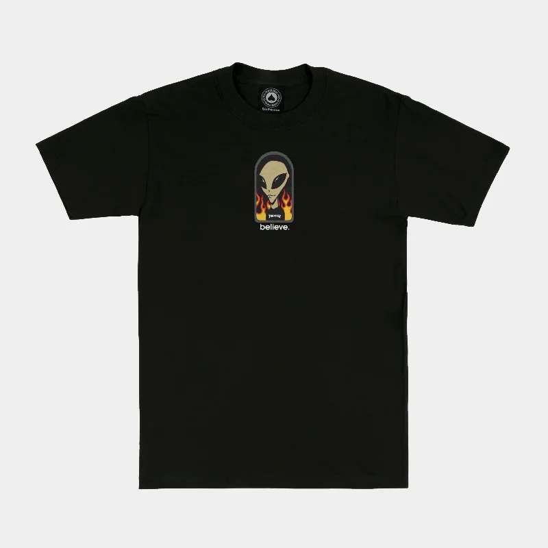 Thrasher Magazine X Alien Workshop Believe Tee - Black