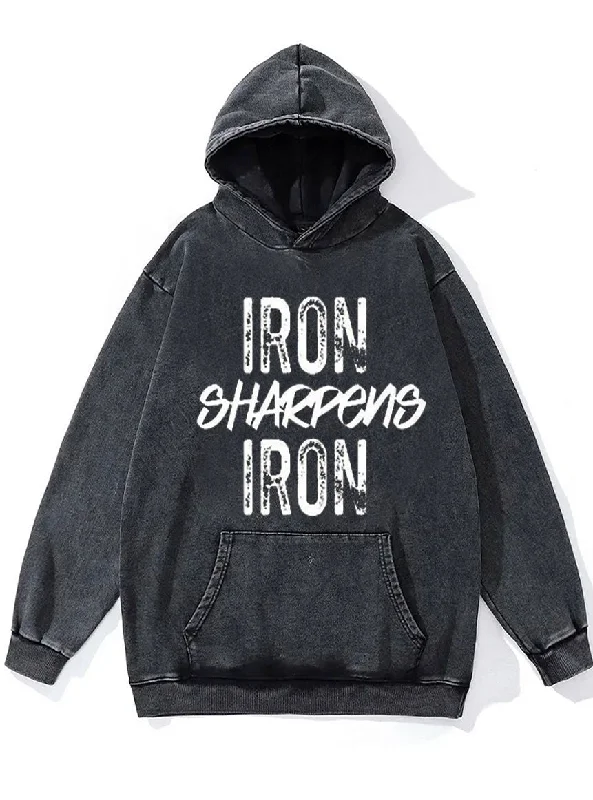 Iron Sharpens Iron Washed Gym Hoodie