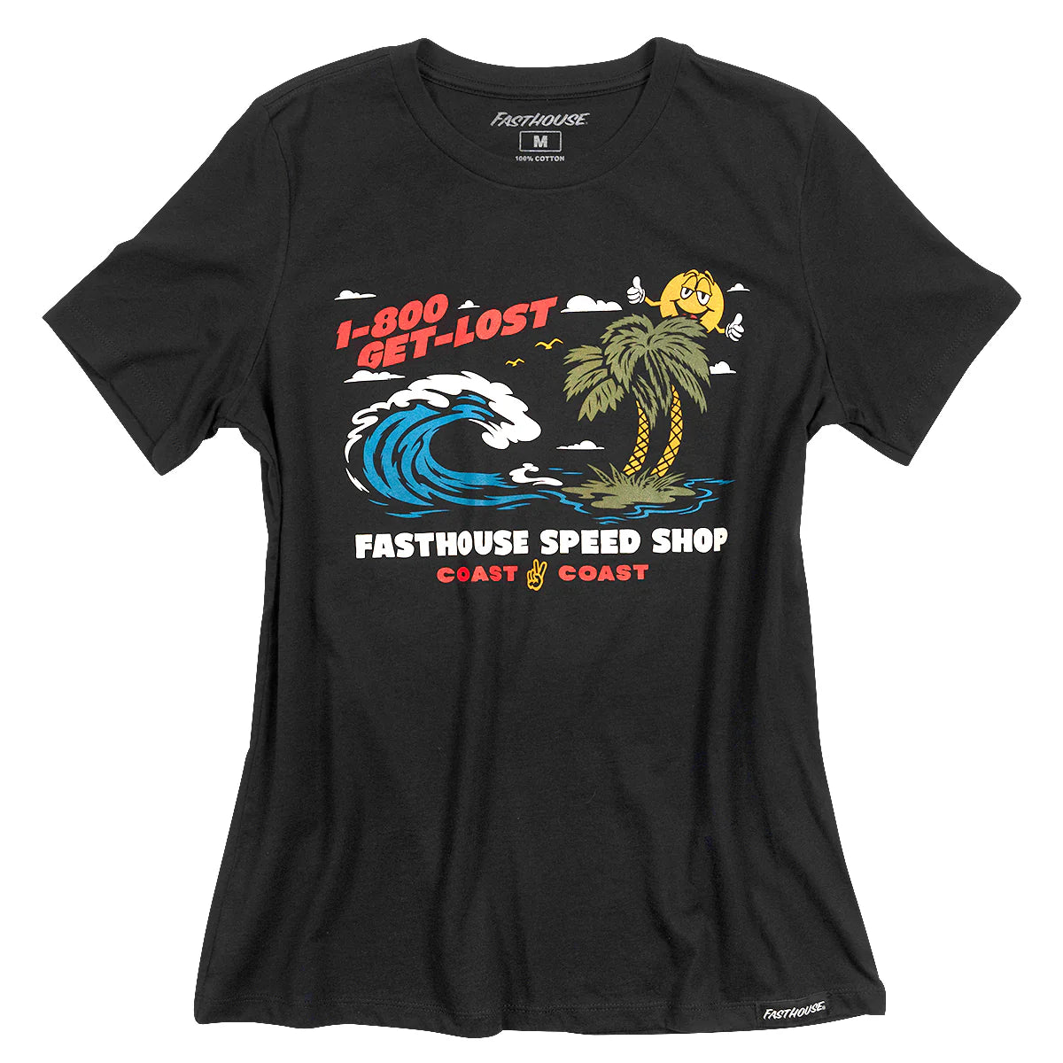 Fasthouse Coast 2 Coast Tee - Womens - Black Mineral Wash