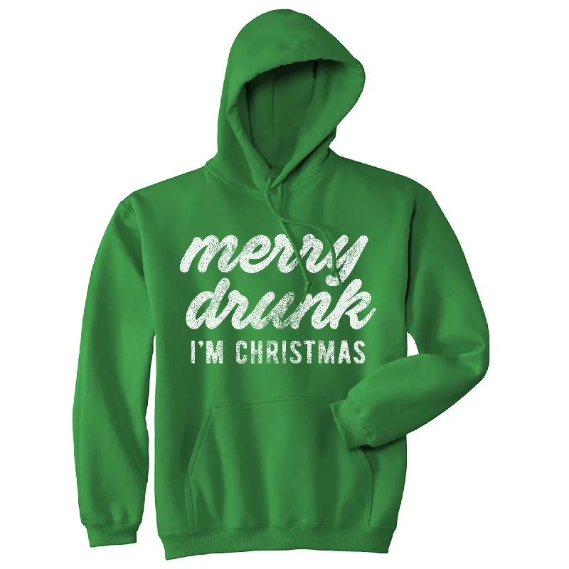 Merry Drunk Im Christmas Hoodie