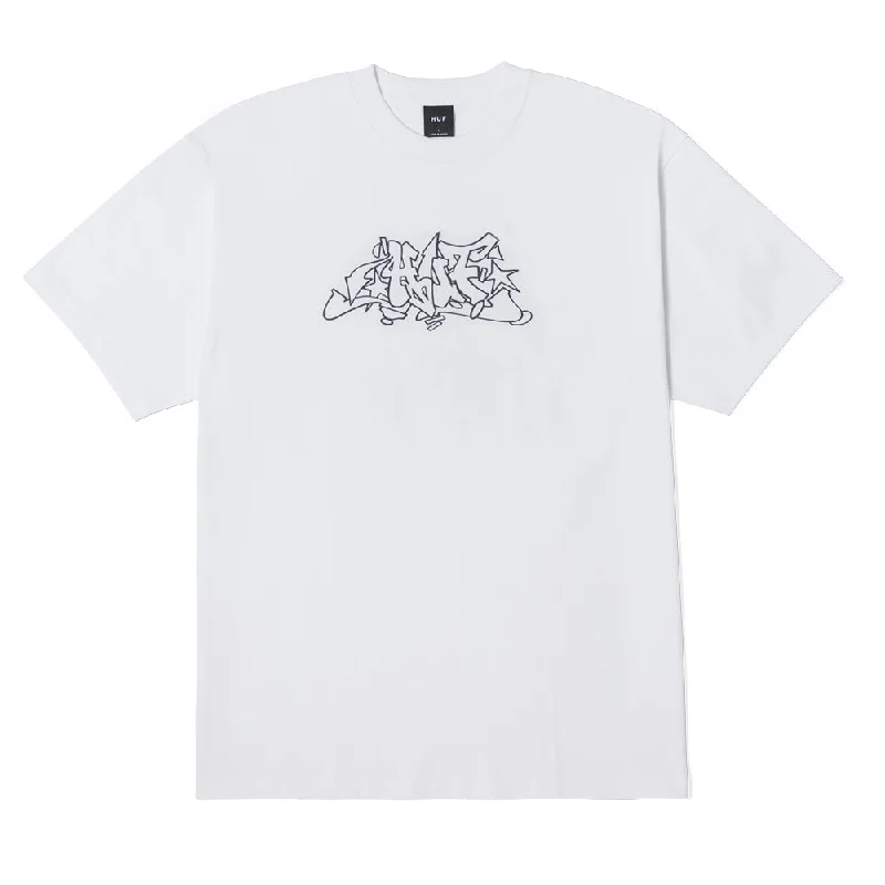 HUF OUTLINES T-SHIRT // WHITE