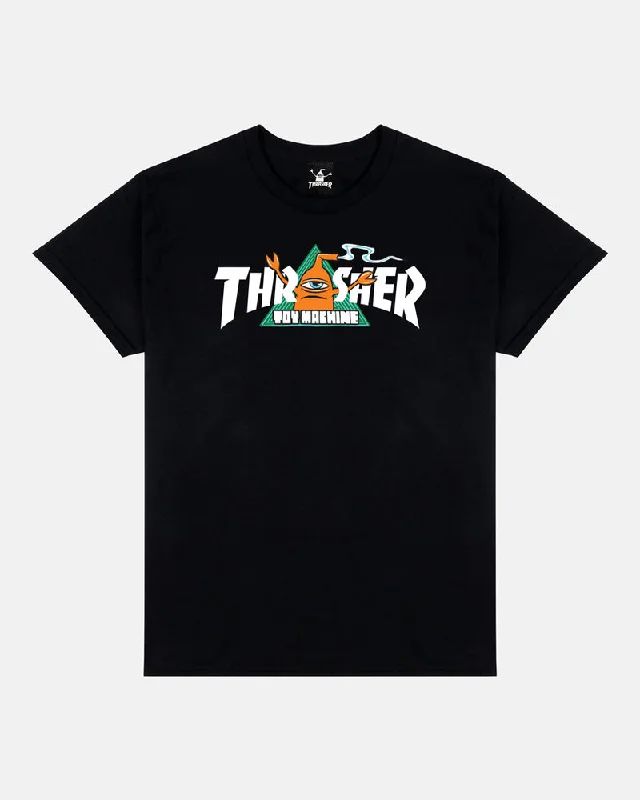 Thrasher Magazine x Toy Machine Vortex Tee - Black