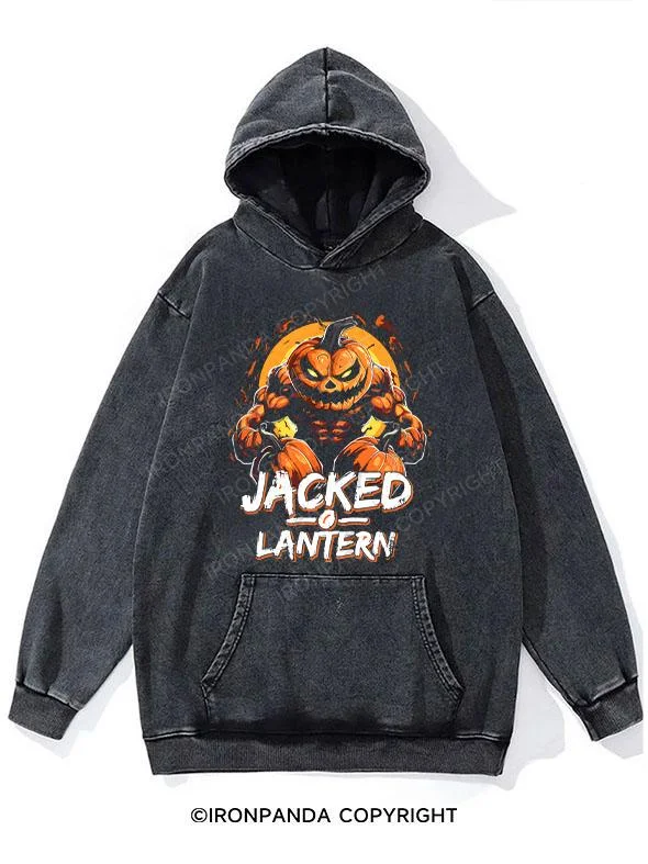 JACKED O LANTERN Washed Gym Hoodie