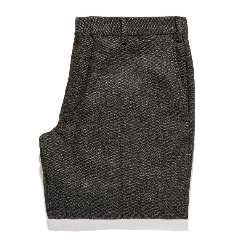 The Telegraph Trouser in Charcoal Herringbone