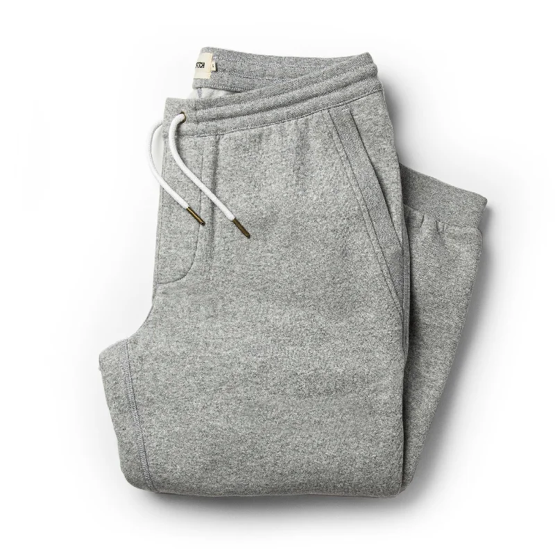 The Heavy Bag Pant in Heather Grey Fleece