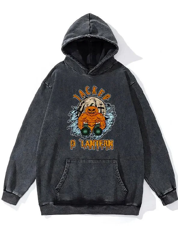 jacked o'lantern Washed Gym Hoodie