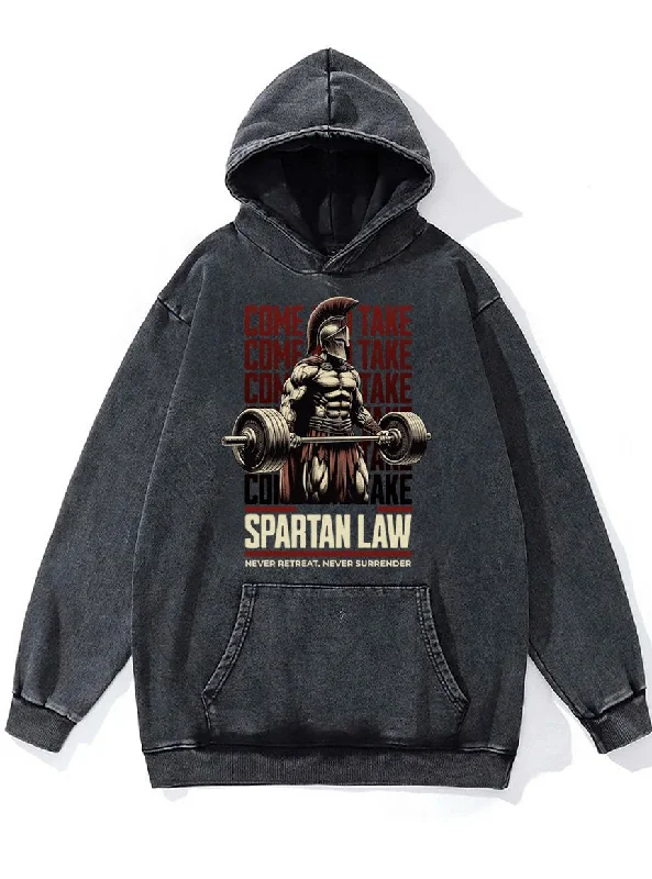 spartan law Washed Gym Hoodie