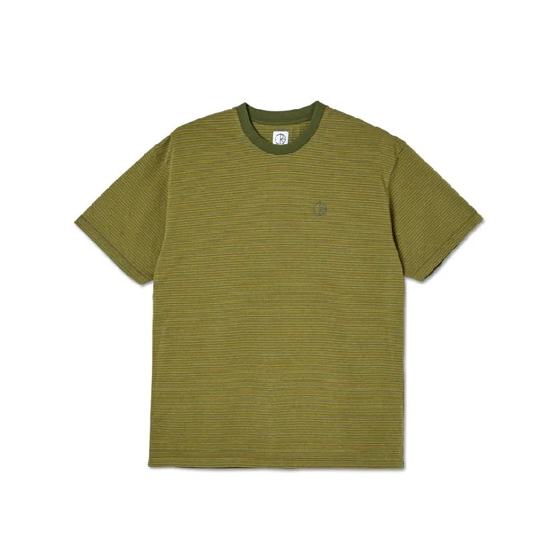 POLAR DIZZY STRIPE TEE - ARMY GREEN