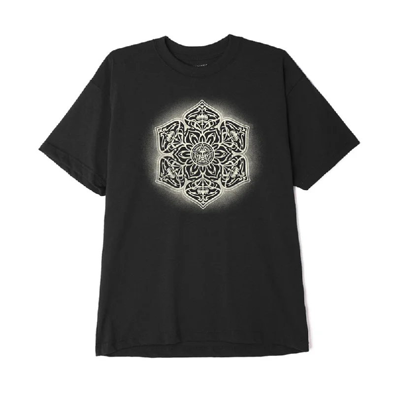 OBEY MANDALA TEE // BLACK