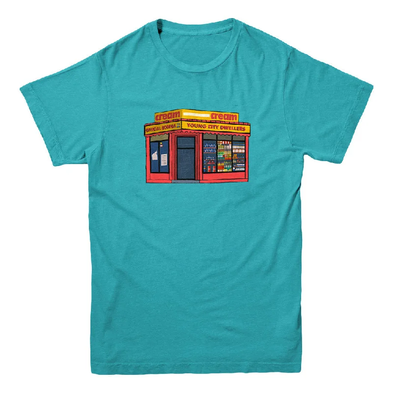 CREAM BY EIGHTY BODEGA DWELLERS TEE - TEAL