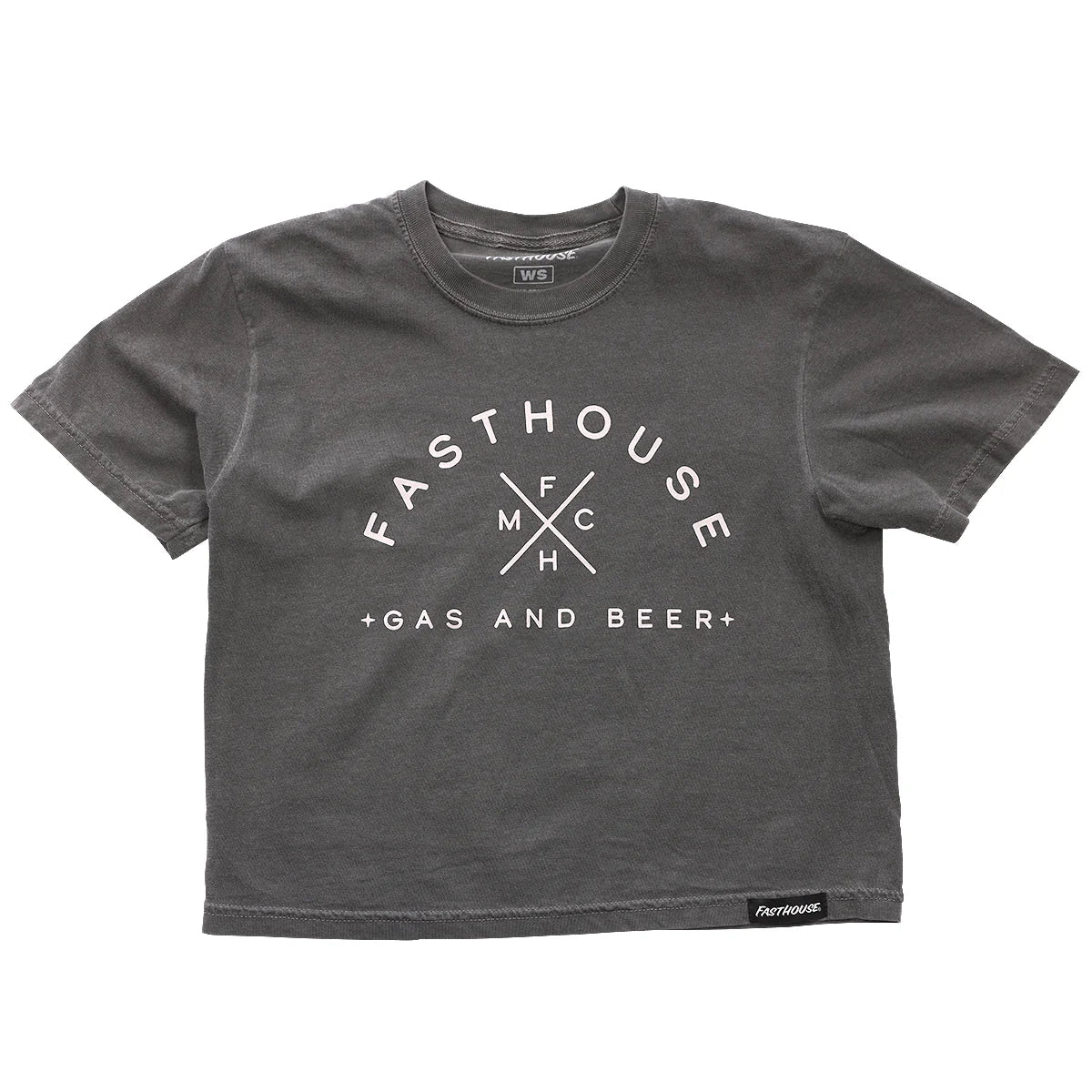 Fasthouse Theory Crop Tee - Womens - Washed Black