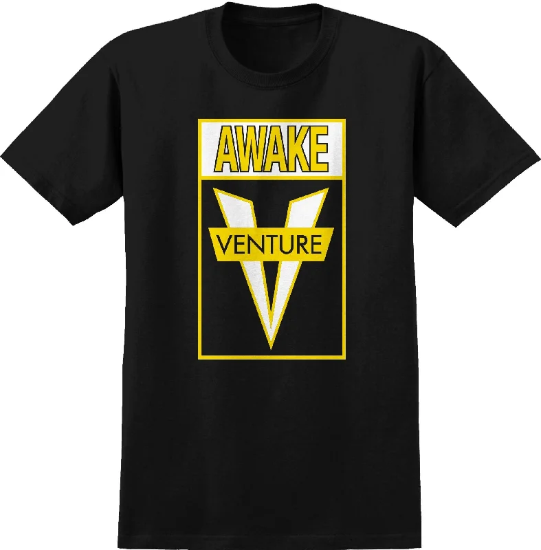 VENTURE AWAKE TEE - BLACK YELLOW