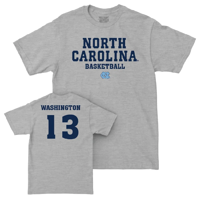 UNC Men's Basketball Sport Grey Staple Tee - Jalen Washington