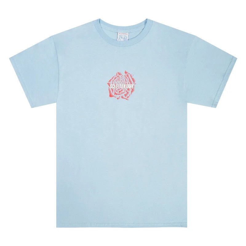 Sci-Fi Fantasy Rose Tee - Light Blue