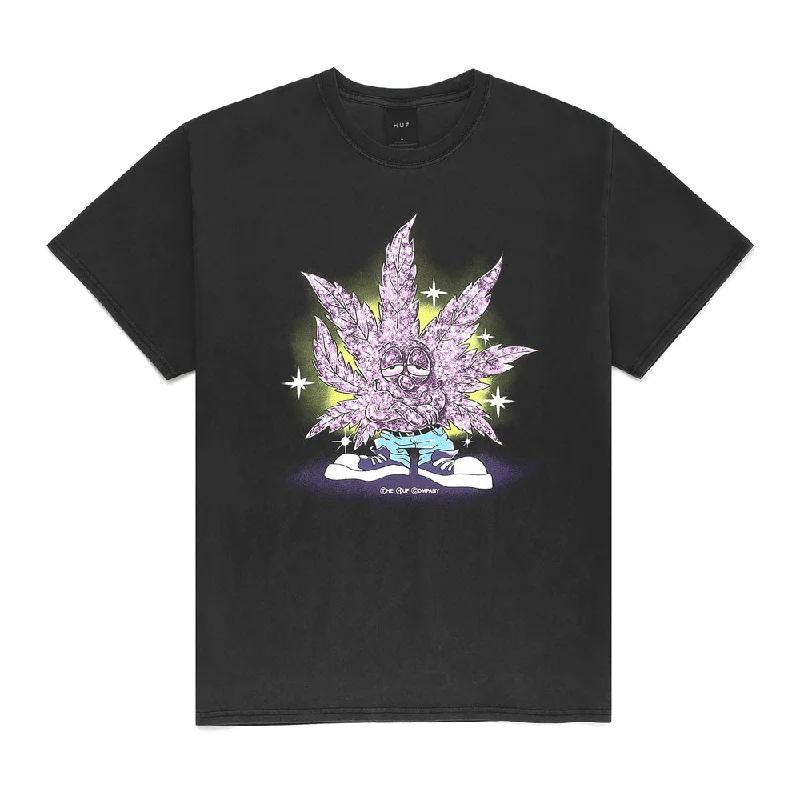 HUF CRYSTAL BUDDY S/S WASH TEE // WASHED BLACK