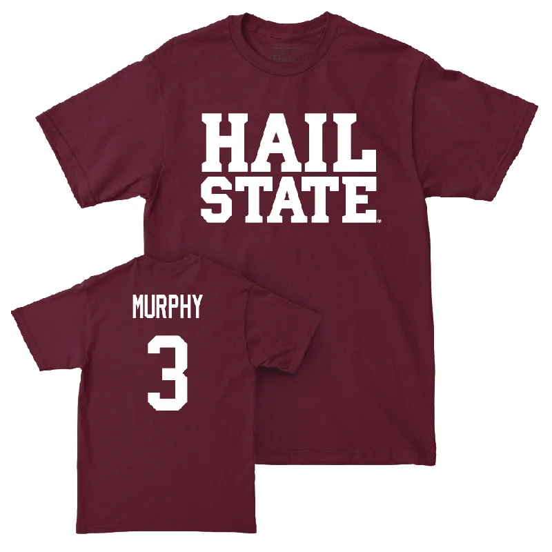 Maroon Men's Basketball Hail Tee  - KeShawn Murphy