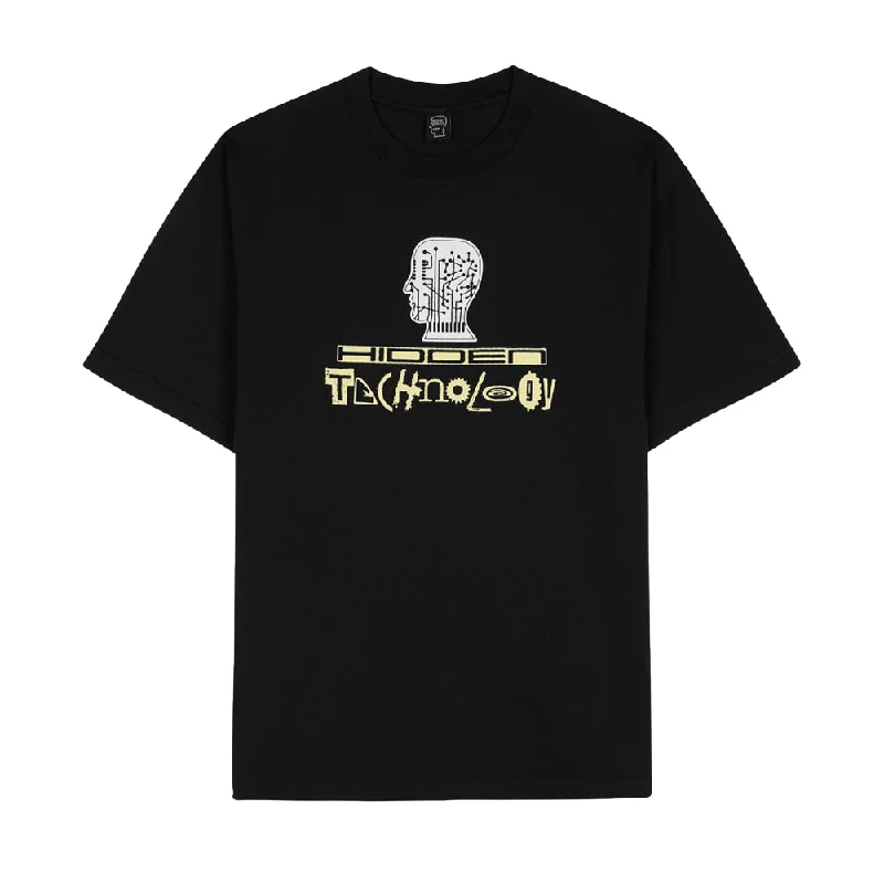 BRAIN DEAD HIDDEN TECH T-SHIRT // BLACK