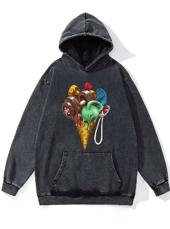 Strength Ice Cream Washed Gym Hoodie