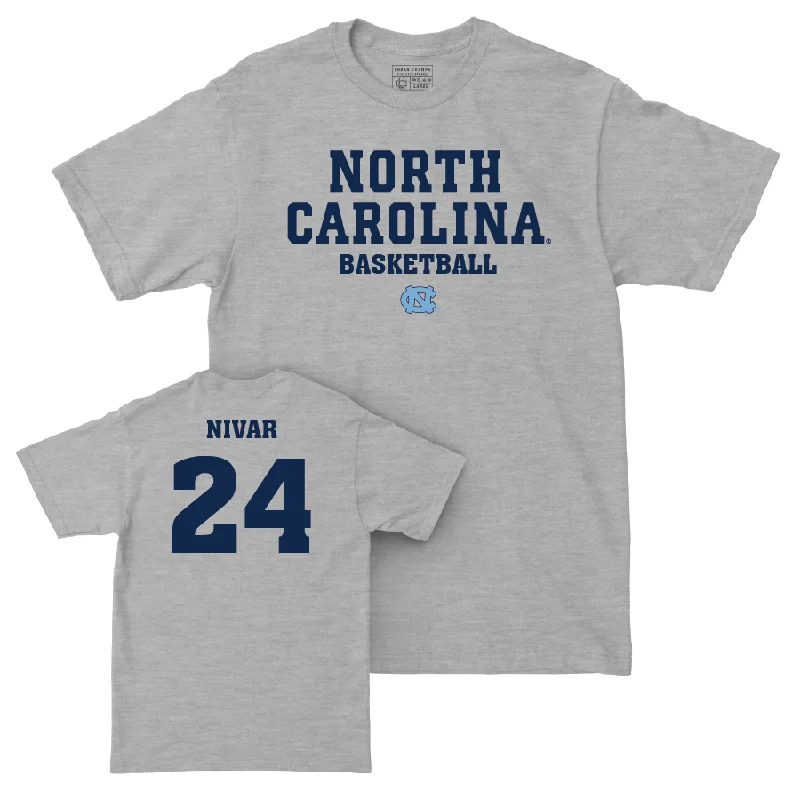 UNC Women's Basketball Sport Grey Staple Tee  - Indya Nivar