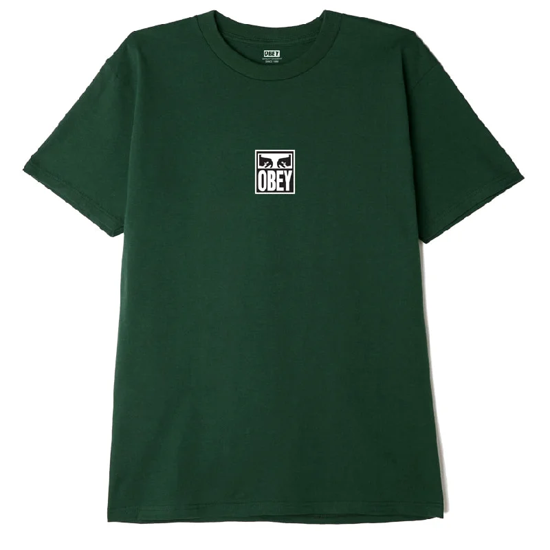 OBEY EYES ICON 3 TEE // FOREST