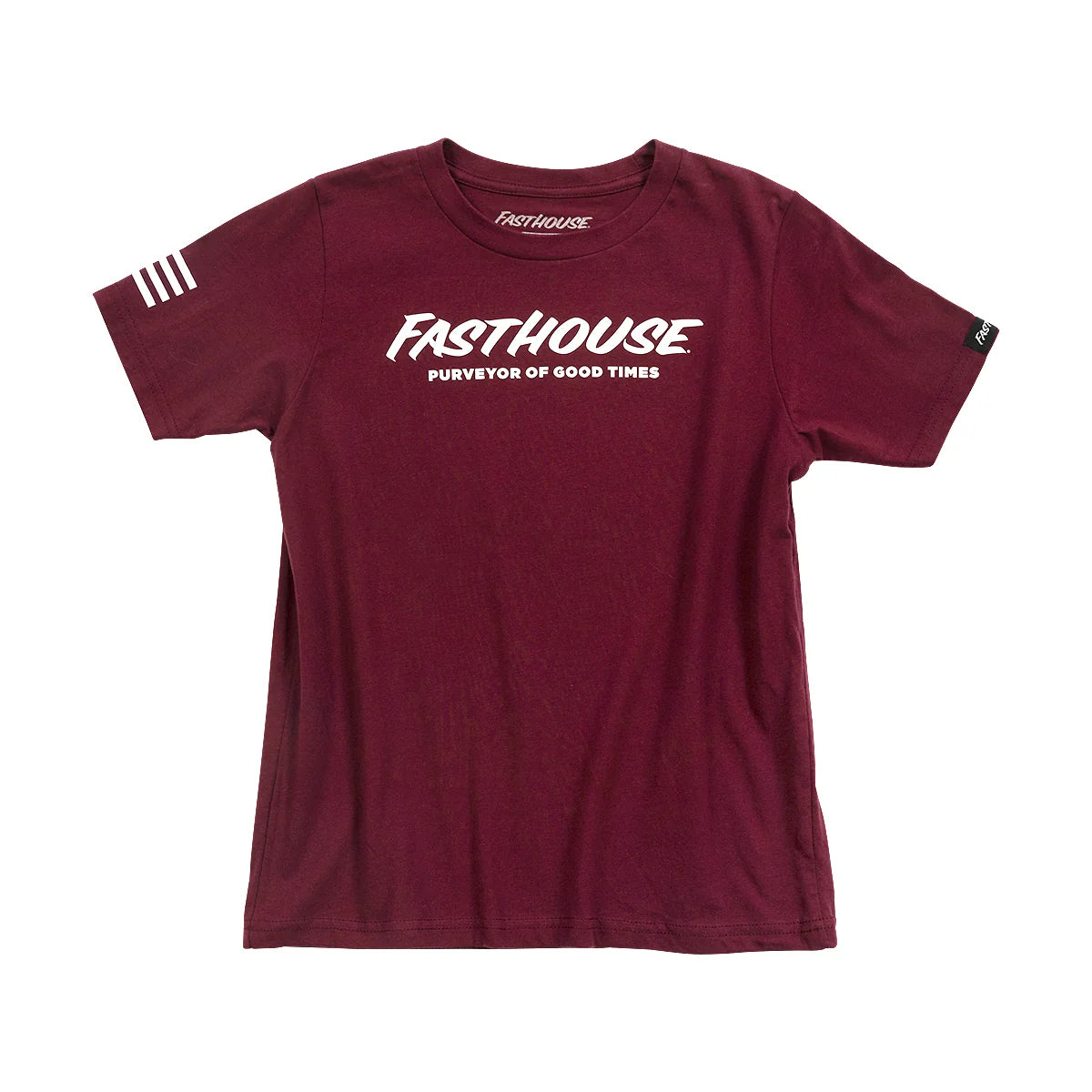 Fasthouse Logo Tee - Youth - Maroon