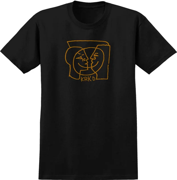 KROOKED MOONSMILE TEE - BLACK BROWN