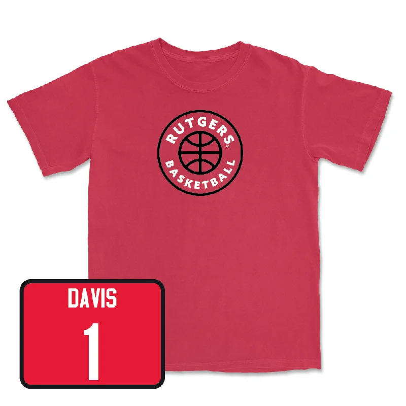 Red Men's Basketball Hardwood Tee - JaMichael Davis