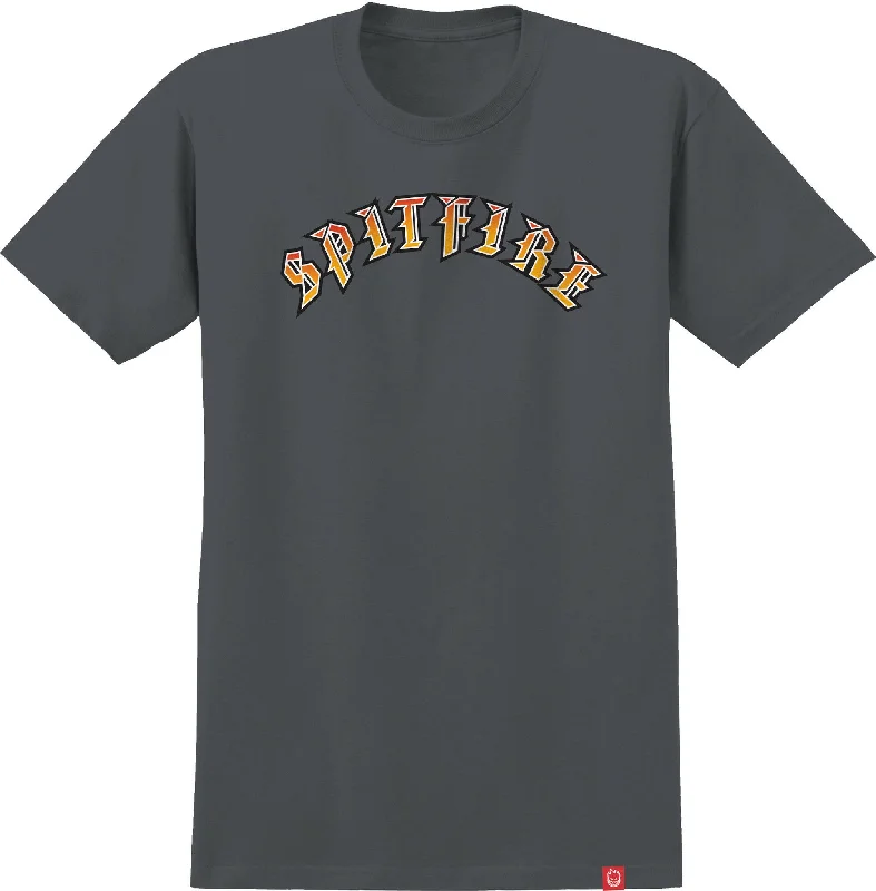 SPITFIRE OLD E TEE - CHARCOAL