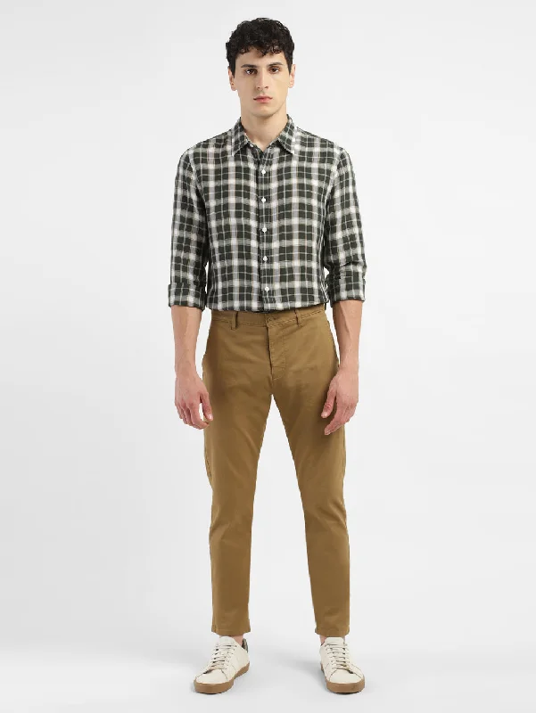 Men's 512 Brown Slim Tapered Fit Trousers