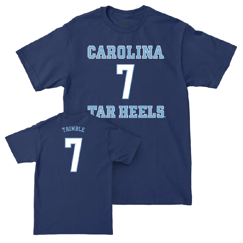 UNC Men's Basketball Sideline Navy Tee - Seth Trimble