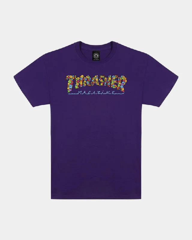 Thrasher Magazine Smile By Spanky Tee - Purple